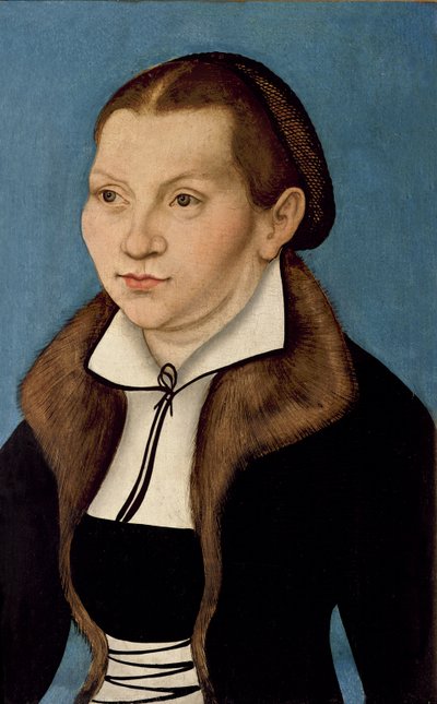Portrait of Katherine von Bora (1499-1552) 1529 by Lucas Cranach the Elder